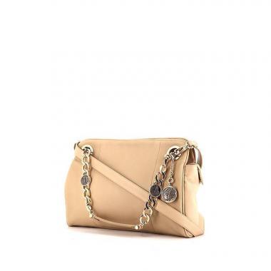 Bolso bandolera Bulgari en cuero beige