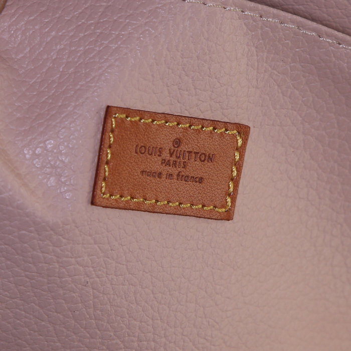 Louis Vuitton Sirius travel bag in brown monogram canvas and natural leather - Detail D3