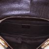 Borsa Gucci Mors in tela siglata marrone e pelle marrone - Detail D2 thumbnail