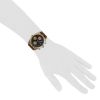 Montre Breitling Chronomat en plaqué or et acier Ref :  4206 Vers  1990 - Detail D1 thumbnail