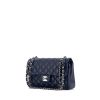 Chanel Timeless handbag in blue quilted grained leather - 00pp thumbnail