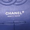 Chanel Timeless handbag in blue quilted grained leather - Detail D4 thumbnail