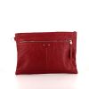 Balenciaga pouch in red leather - 360 thumbnail