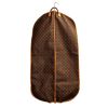 Porta abiti Louis Vuitton in tela monogram marrone e pelle naturale - Detail D3 thumbnail