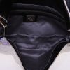 Bolso de mano Fendi Baguette Double en lona blanca y cuero negro - Detail D2 thumbnail