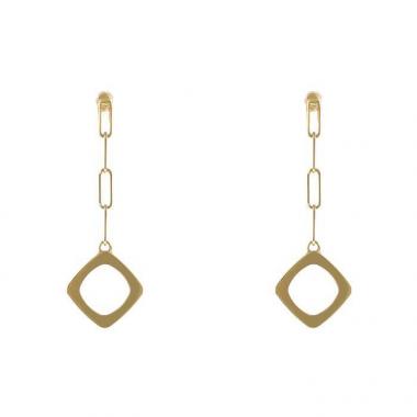 Pendientes Dinh Van Impressions en oro amarillo