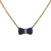 Van Cleef & Arpels 1980's necklace in yellow gold,  lapis-lazuli and diamonds - 00pp thumbnail