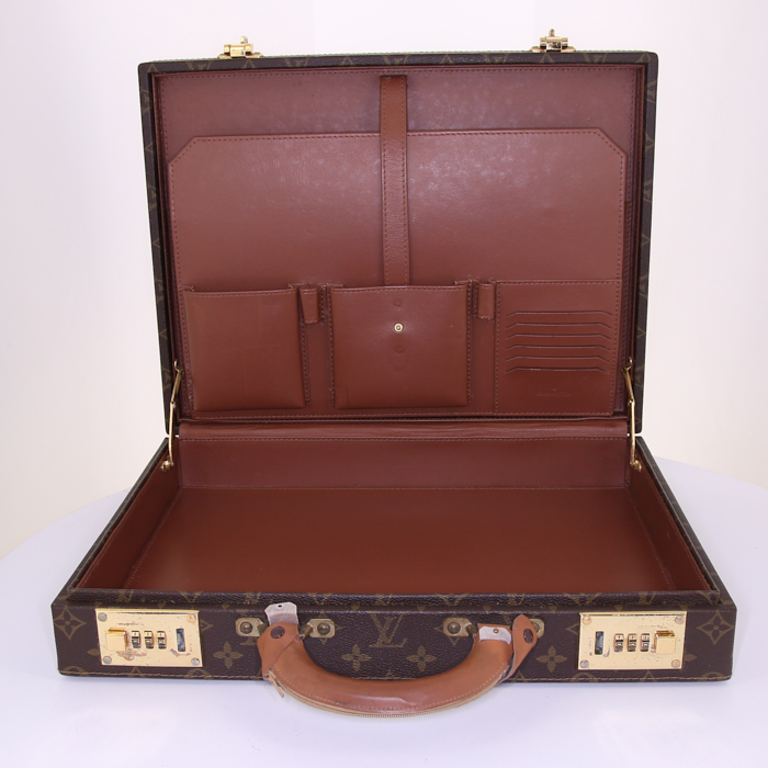 Porte-documents Louis Vuitton President en toile monogram - Detail D2