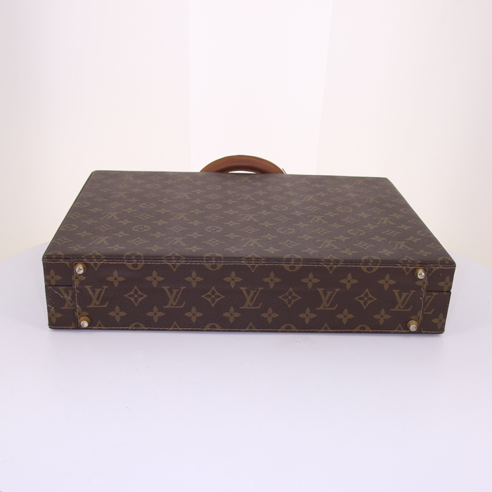 Porte-documents Louis Vuitton President en toile monogram - Detail D4