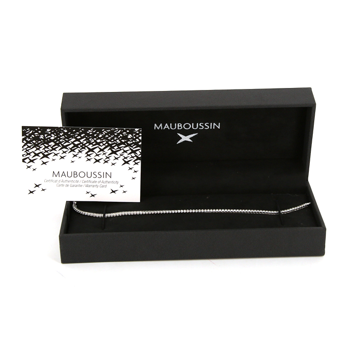 Bracelet Mauboussin Fleuve d'Amour en or blanc et diamants