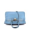 Hermes Birkin 35 cm handbag in blue jean leather taurillon clémence - 360 Front thumbnail