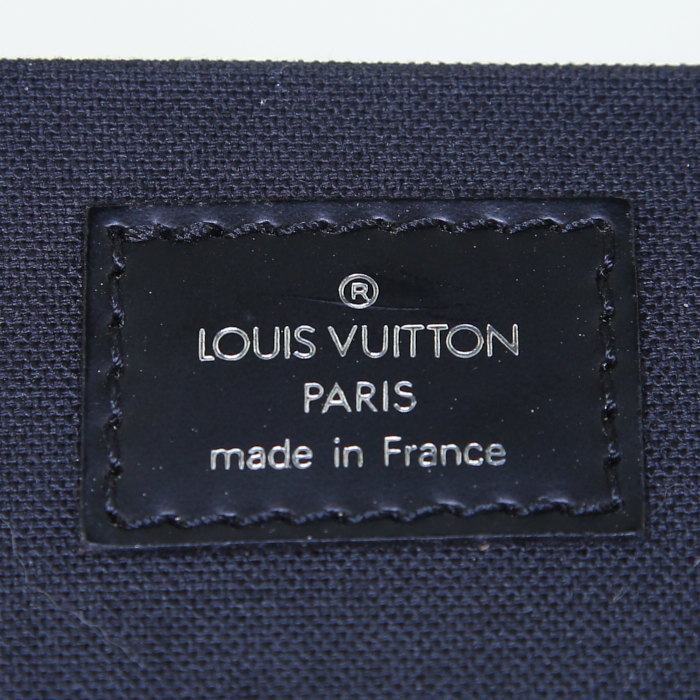 Louis Vuitton Odessa shoulder bag in grey taiga leather - Detail D4