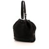 Hermès shoulder bag in black Barenia leather and black braided horsehair - 00pp thumbnail