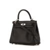 Hermes Kelly 25 cm handbag in black Swift leather - 00pp thumbnail