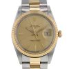 Reloj Rolex Oyster Perpetual Date de oro y acero Ref :  15053 Circa  1986 - 00pp thumbnail