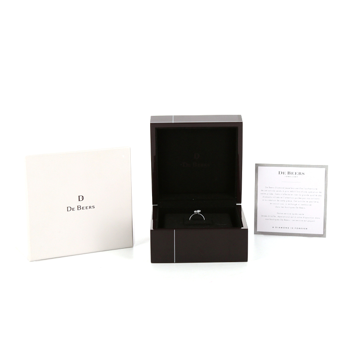 Anello De Beers Corsage in platino e diamanti - Detail D2