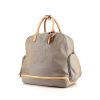 Louis Vuitton Geant Aventurier travel bag in grey canvas and natural leather - 00pp thumbnail