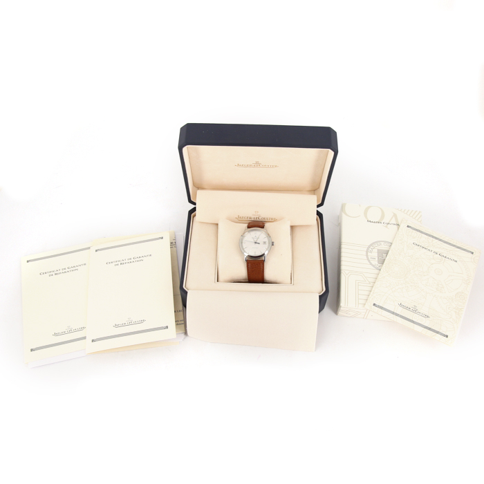 Jaeger-LeCoultre Master Control watch in stainless steel Ref: 140889 Circa 1999 - Detail D2