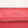 Celine Trapeze medium model handbag in red leather and red suede - Detail D4 thumbnail