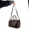 Saint Laurent Duffle handbag in burgundy leather - Detail D2 thumbnail
