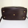Bolso de mano Saint Laurent Duffle en cuero color burdeos - Detail D5 thumbnail