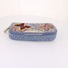 Borsa Dior Dior Malice in tela denim multicolore blu con motivo a farfalla e pelle dorata - Detail D4 thumbnail