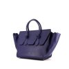 Borsa Celine Tie Bag modello medio in pelle blu - 00pp thumbnail