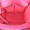 Celine Luggage Micro handbag in red grained leather - Detail D2 thumbnail