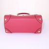 Borsa Celine Luggage Micro in pelle martellata rossa - Detail D4 thumbnail