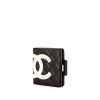 Billetera Chanel Cambon en cuero acolchado negro y blanco - 00pp thumbnail