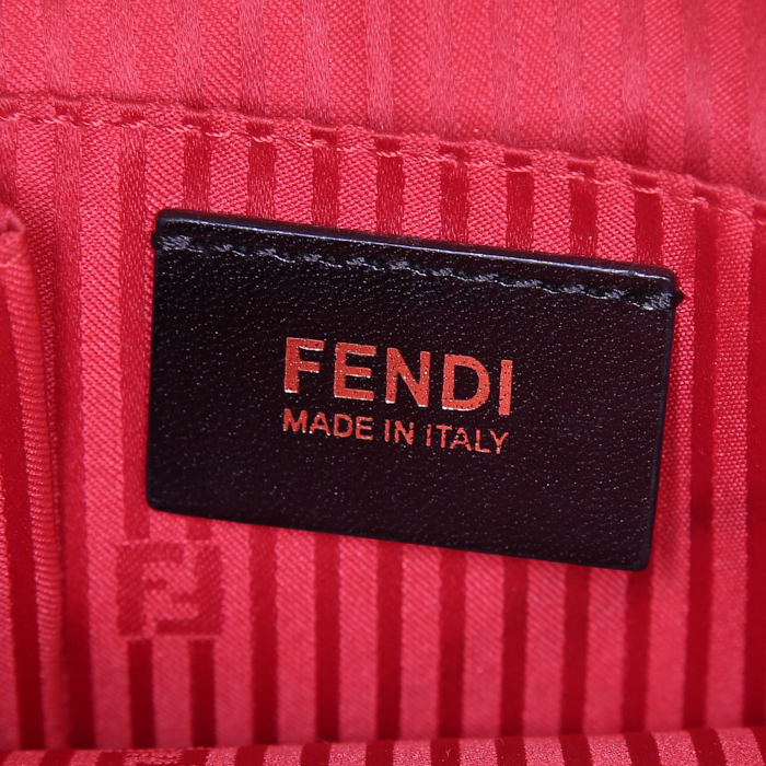 Bolso de mano Fendi 2 Jours en cuero rojo - Detail D4