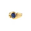 Bulgari 1980's ring in yellow gold and sapphire - 00pp thumbnail