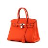 Hermes Birkin 30 cm handbag in orange Feu togo leather - 00pp thumbnail
