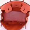 Hermes Birkin 30 cm handbag in orange Feu togo leather - Detail D2 thumbnail