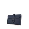 Hermes Jige pouch in Bleu Thalassa Swift leather - 00pp thumbnail