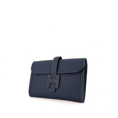 Hermes Jige pouch in Bleu Thalassa Swift leather