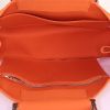 Hermès Cabag shopping bag in orange canvas and natural leather - Detail D3 thumbnail