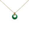 Van Cleef & Arpels 1970's necklace in yellow gold,  chrysoprase and onyx - Detail D2 thumbnail