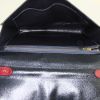 Bolso de mano Hermès Penelope en cuero negro y color burdeos - Detail D2 thumbnail