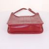 Hermès Kilts handbag in red box leather - Detail D4 thumbnail