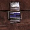 Fendi Baguette Handbag in brown suede - Detail D3 thumbnail