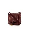 Hermès Duffle shoulder bag in burgundy box leather - 00pp thumbnail