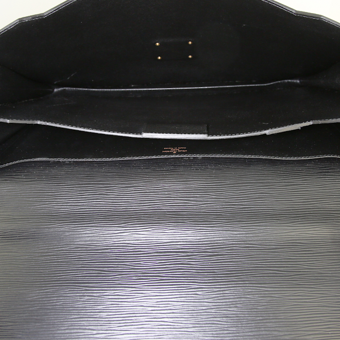 Borsa portadocumenti Louis Vuitton Ambassadeur in pelle Epi nera - Detail D2