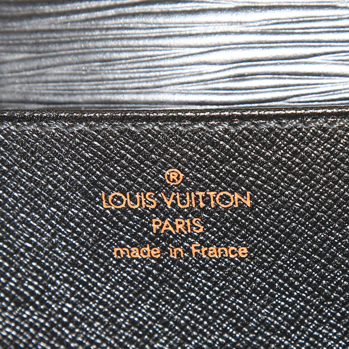 Borsa portadocumenti Louis Vuitton Ambassadeur in pelle Epi nera - Detail D3