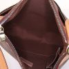Borsa a tracolla Louis Vuitton Odeon in tela monogram marrone e pelle naturale - Detail D2 thumbnail
