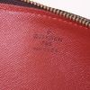 Bolso de mano Louis Vuitton Papillon en lona a cuadros ébano y cuero marrón - Detail D3 thumbnail