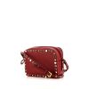 Valentino Garavani Rockstud shoulder bag in red leather - 00pp thumbnail