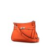 Hermes Jypsiere shoulder bag in orange togo leather - 00pp thumbnail