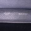 Bolso de mano Celine Trapeze modelo pequeño en cuero negro y ante negro - Detail D4 thumbnail