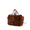 Saint Laurent Aspen handbag in brown sheepskin and brown leather - 00pp thumbnail